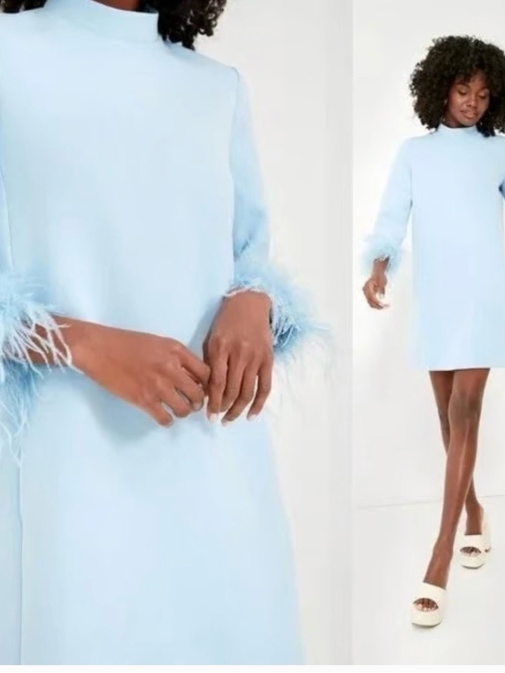 Tuckernuck Light Blue Feather Mod Ellie Dress. XXL